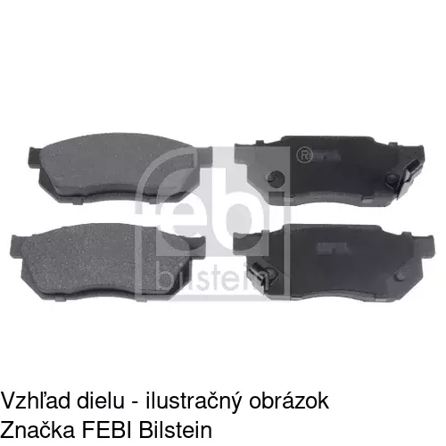 Brzdové dosky S70-0211 /POLCAR/ - obr. 1