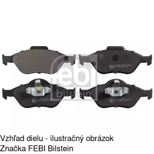 Brzdové dosky S70-0229 /POLCAR/ - obr. 3