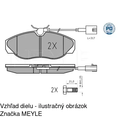 Brzdové dosky S70-0243 /POLCAR/ - obr. 5