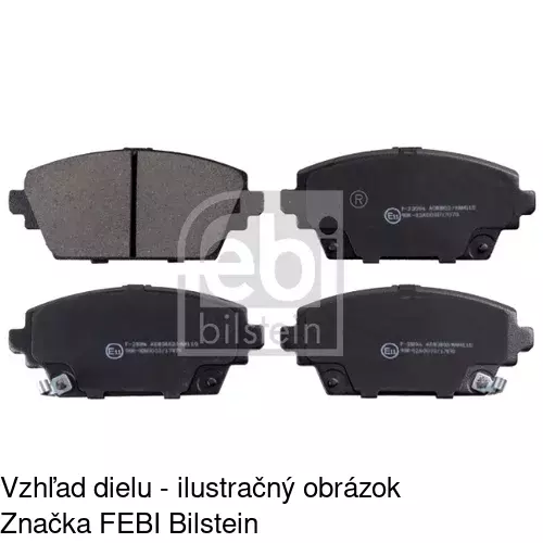 Brzdové dosky S70-0253 /POLCAR/ - obr. 1
