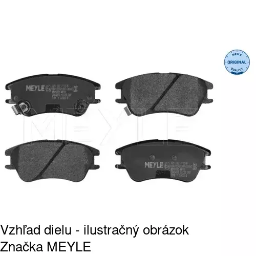 Brzdové dosky S70-0259 /POLCAR/ - obr. 5