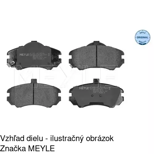 Brzdové dosky S70-0264 /POLCAR/ - obr. 4