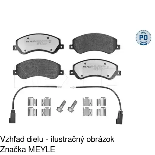 Brzdové dosky S70-0297 /POLCAR/ - obr. 3