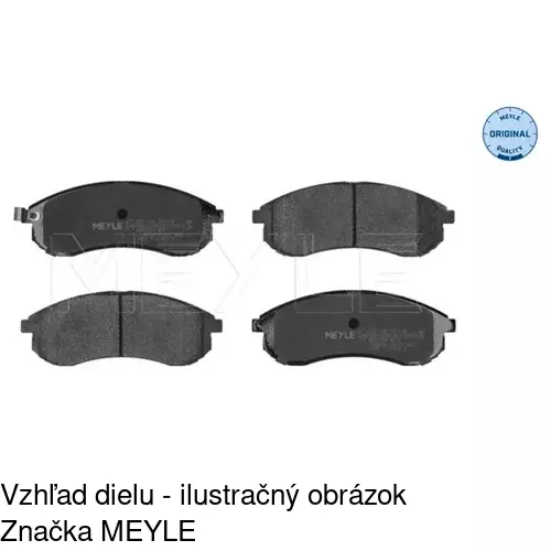 Brzdové dosky S70-0327 /POLCAR/ - obr. 1