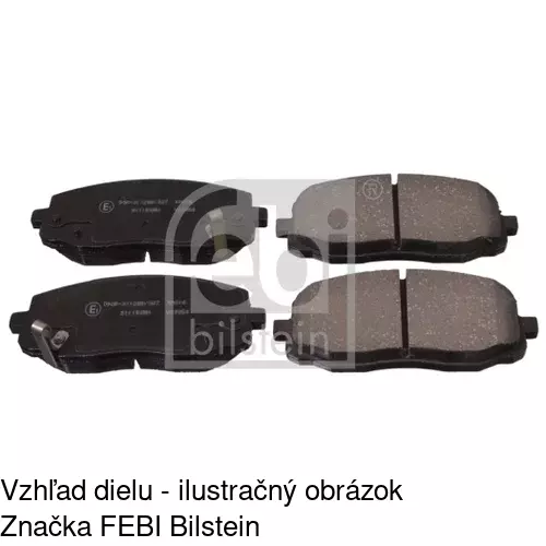 Brzdové dosky S70-0332 /POLCAR/ - obr. 1