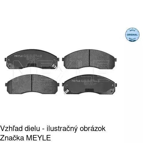 Brzdové dosky S70-0382 /POLCAR/ - obr. 3