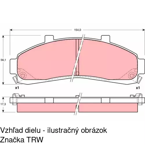 Brzdové dosky POLCAR S70-0406