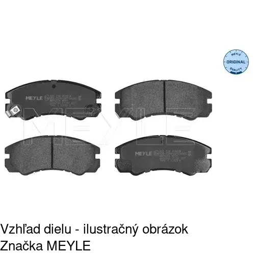 Brzdové dosky S70-0417 /POLCAR/ - obr. 2