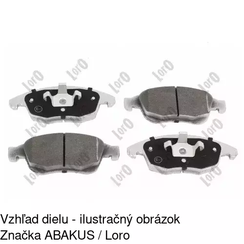 Brzdové dosky S70-0447 /POLCAR/ - obr. 2
