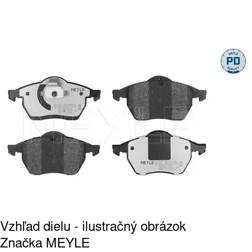 Brzdové dosky POLCAR S70-0481