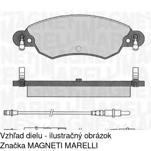 Brzdové dosky S70-0489 /POLCAR/ - obr. 2