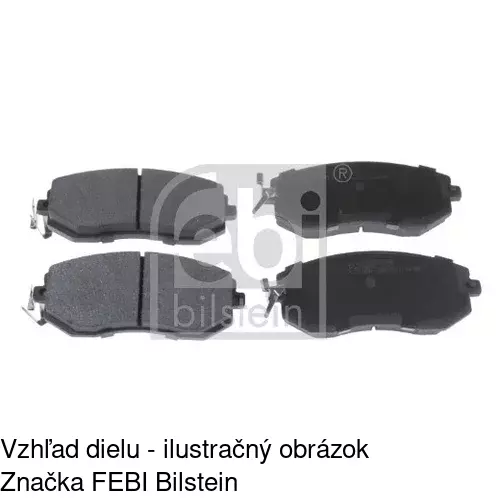 Brzdové dosky S70-0601 /POLCAR/ - obr. 1