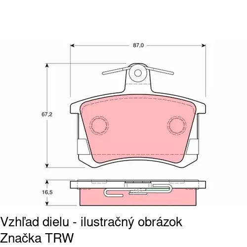 Brzdové dosky POLCAR S70-1023