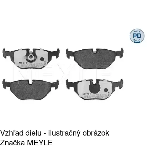 Brzdové dosky POLCAR S70-1154