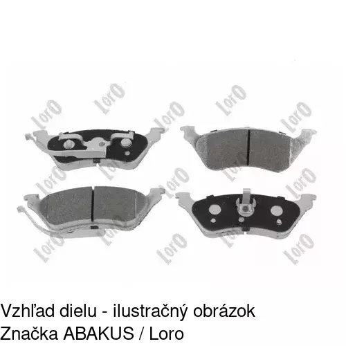Brzdové dosky S70-1192 /POLCAR/ - obr. 4