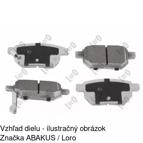 Brzdové dosky S70-1349 /POLCAR/ - obr. 1