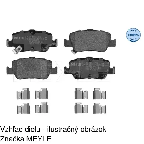 Brzdové dosky S70-1362 /POLCAR/ - obr. 1