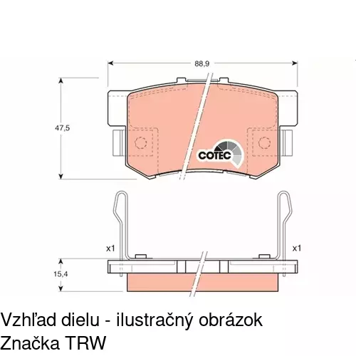 Brzdové dosky POLCAR S70-1369