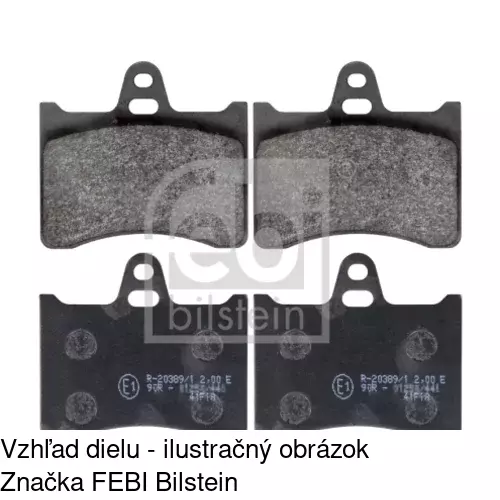Brzdové dosky POLCAR S70-1404