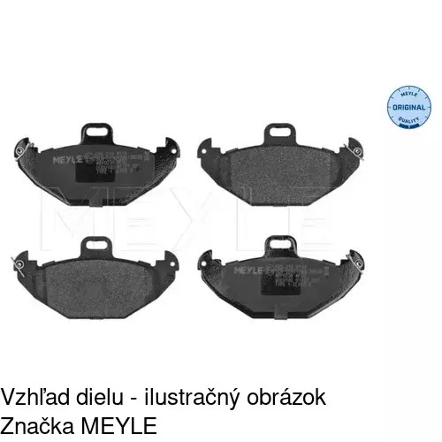 Brzdové dosky S70-1421 /POLCAR/ - obr. 1