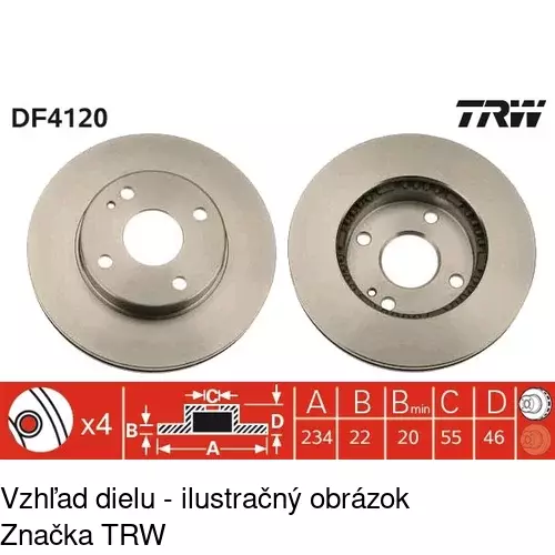 Brzdový kotúč S71-0051 /POLCAR/ - obr. 3