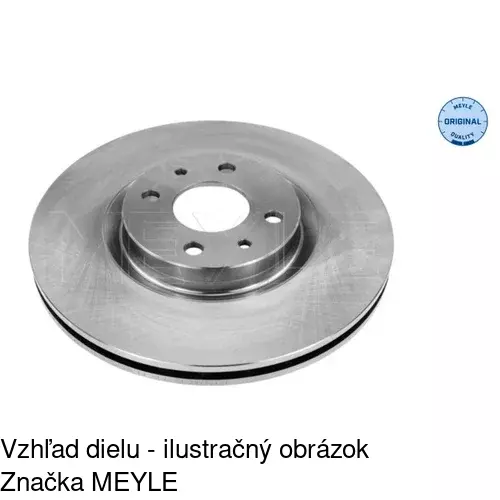 Brzdový kotúč POLCAR S71-0052
