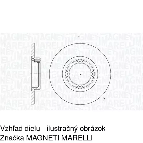 Brzdový kotúč POLCAR S71-0082