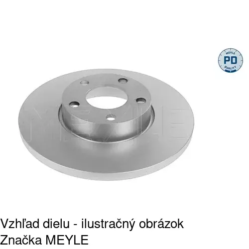 Brzdový kotúč S71-0083 /POLCAR/ - obr. 2