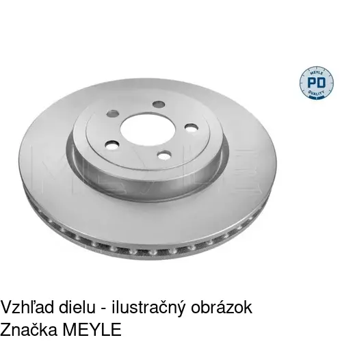 Brzdový kotúč S71-0198 /POLCAR/ - obr. 1