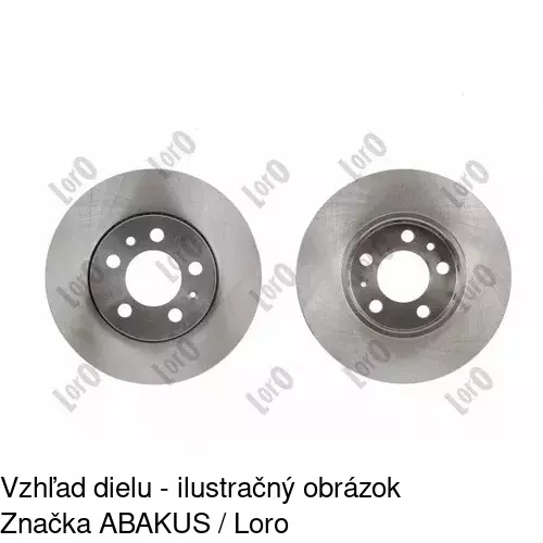 Brzdový kotúč POLCAR S71-0242