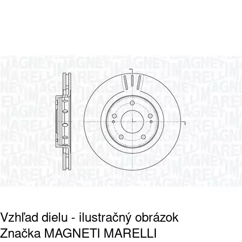 Brzdový kotúč POLCAR S71-0296