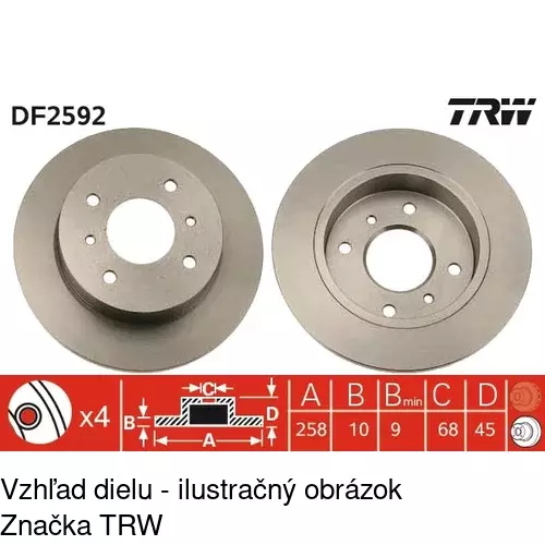 Brzdový kotúč S71-1074 /POLCAR/ - obr. 2