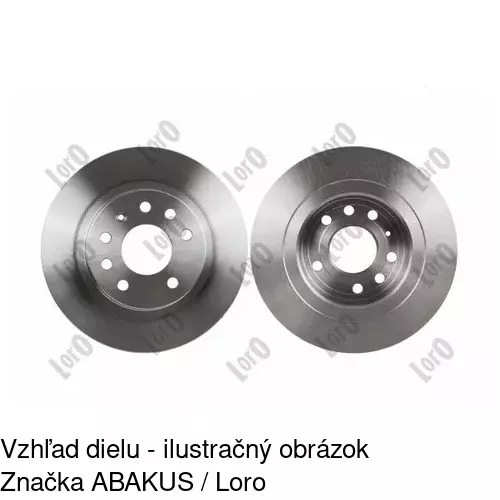 Brzdový kotúč POLCAR S71-1135