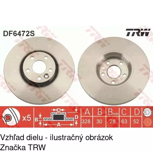 Brzdový kotúč POLCAR S71-1315