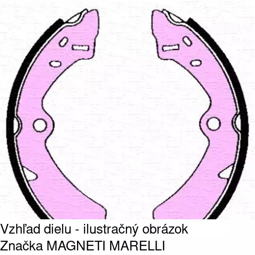 Brzdové čeľuste S72-1081 /POLCAR/ - obr. 1