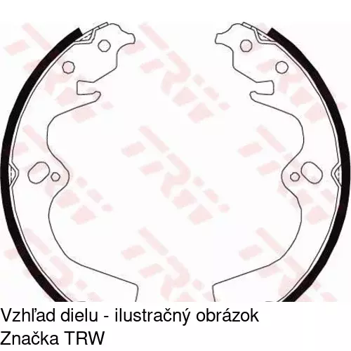 Brzdové čeľuste S72-1092 /POLCAR/ - obr. 1
