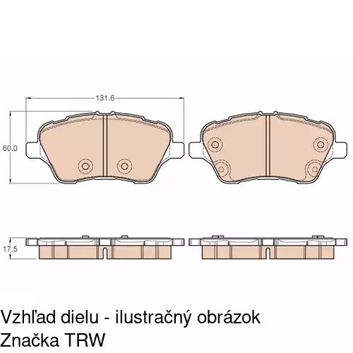 Brzdový valček S74-0012 /POLCAR/ - obr. 1