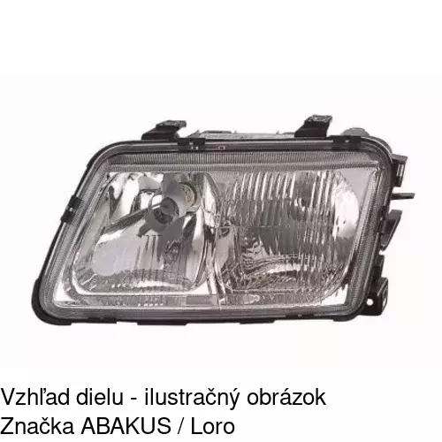 Hlavný reflektor 1323101H /POLCAR/ - obr. 2
