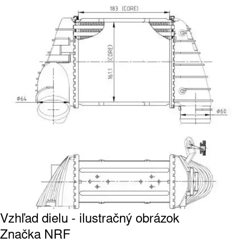 Chladiče vzduchu (Intercoolery) POLCAR 1323J84X