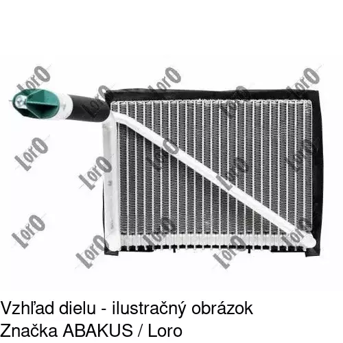 Výparník klimatizácie 1324P8-2 /POLCAR/ - obr. 1