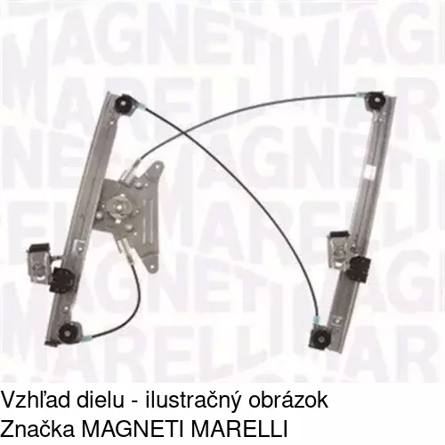 Mechanizmus sťahovania okna elektrický bez motora 1324PSG1 /POLCAR/ - obr. 2