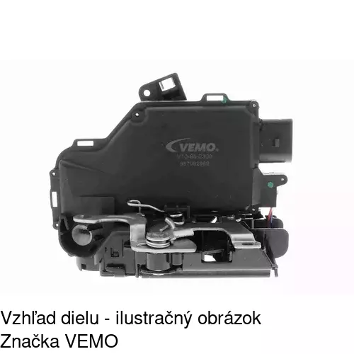 Vnútorná zámka dverí 1324ZC-2 /POLCAR/ - obr. 2