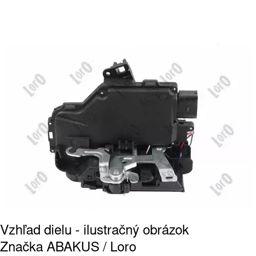 Vnútorná zámka dverí 1324ZC-2 /POLCAR/ - obr. 4