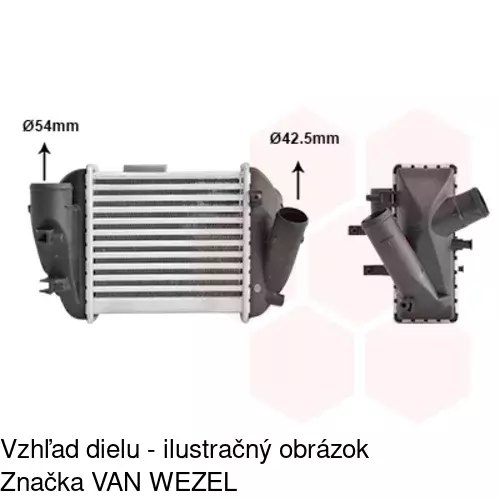 Chladiče vzduchu (Intercoolery) POLCAR 1325J82X