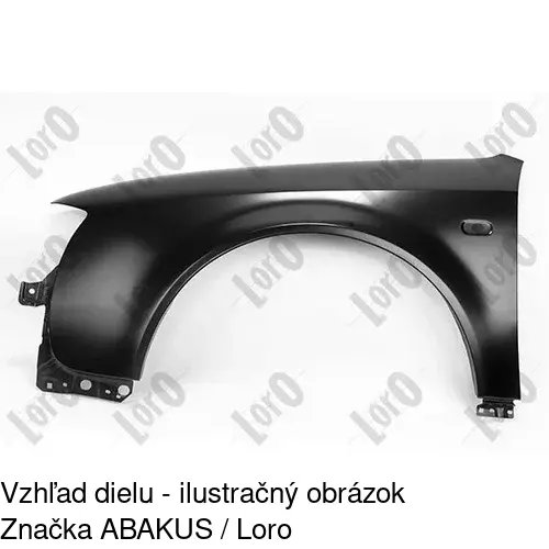 Predný blatník 132701 /POLCAR/ - obr. 1