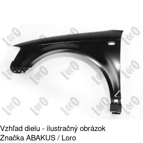 Predný blatník 133101-J /POLCAR/ - obr. 2