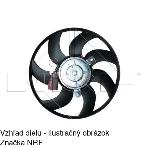 Ventilátor bez krytu / podpery 133123U5-1Q /POLCAR/ - obr. 1
