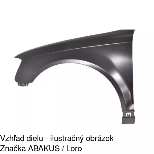 Predný blatník 133201-J /POLCAR/ - obr. 2