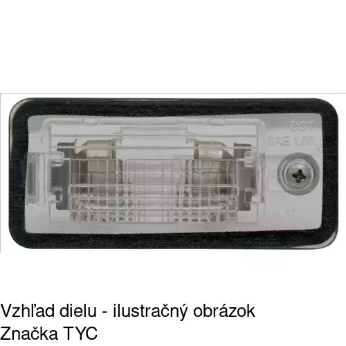 Svetlo na osvetlenie evidenčného čísla 1334959E /POLCAR/ - obr. 3