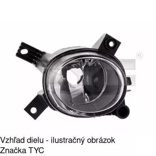Hmlové svetlo - predné 133529-E /POLCAR/